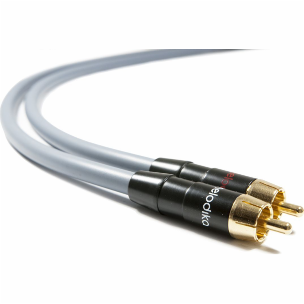 Melodika RCA (Cinch) x2 - RCA (Cinch) x2 kabel, 7m, šedý