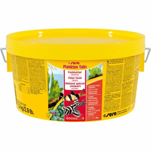 Sera Plankton Tabs Nature 1,3 kg - potravina zvýrazňující...