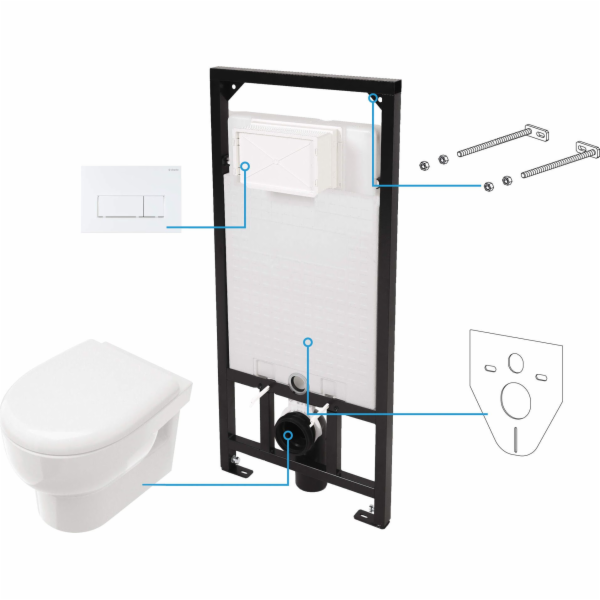 Podomítkový WC set Deante Avis 6v1 podomítkový WC set