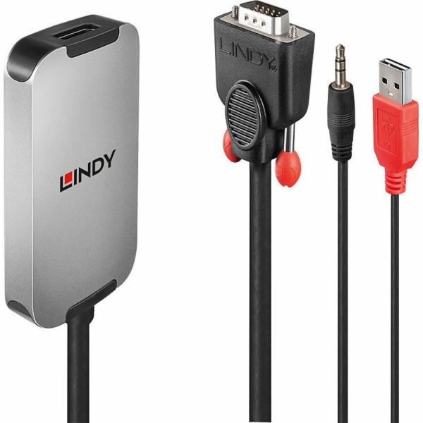 Lindy AV adaptér Lindy VGA a DisplayPort 1.2 převodník