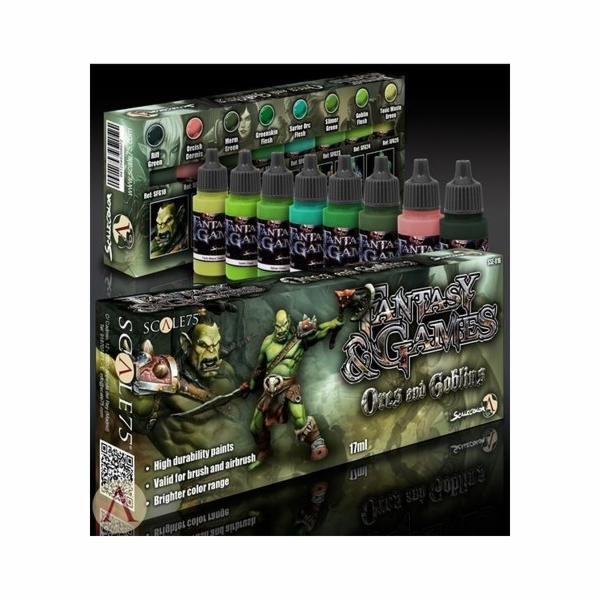 SCALE75: Fantasy & Games - Paint Set - Orcs and Goblini