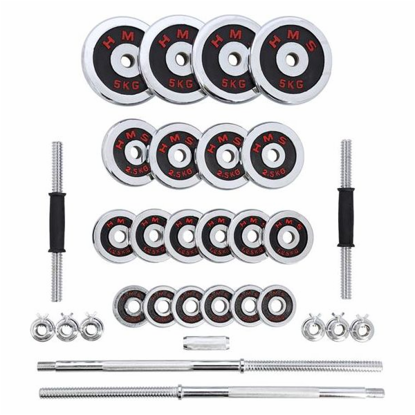HMS STC50 Babbles/Barbell v obleku Chrom 2x25 kg HMS kufr