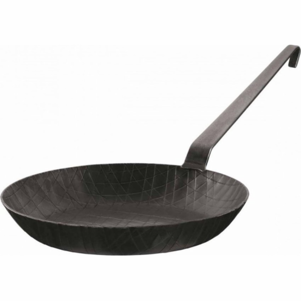 Srnčí pánev Hluboká kovaná železná pánev, 28 cm