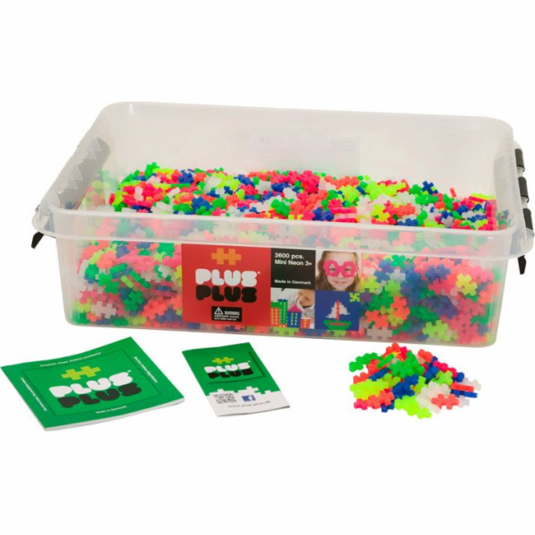 Plus Plus Plus-Plus, Mini Neon - 3600 ks - Vzdělávání