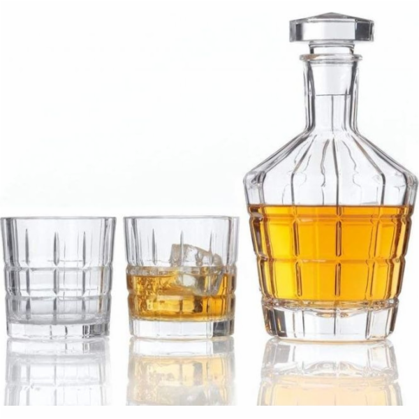 Leonardo Set: karafa + 2 sklenice pro whisky SPIRITIA