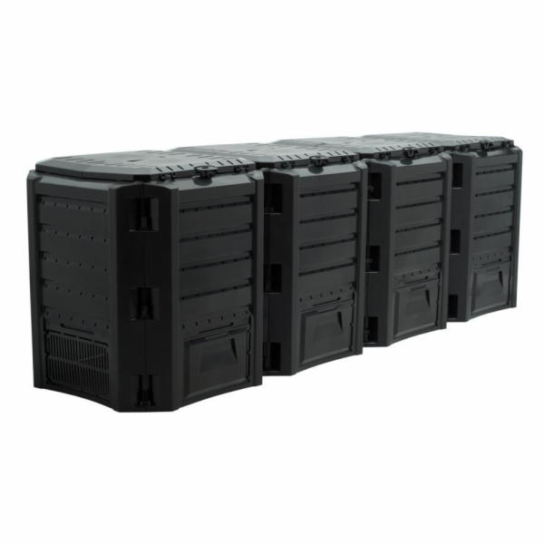 Prosperplast Modulární kompostér 1600L černý (IKSM1600C)