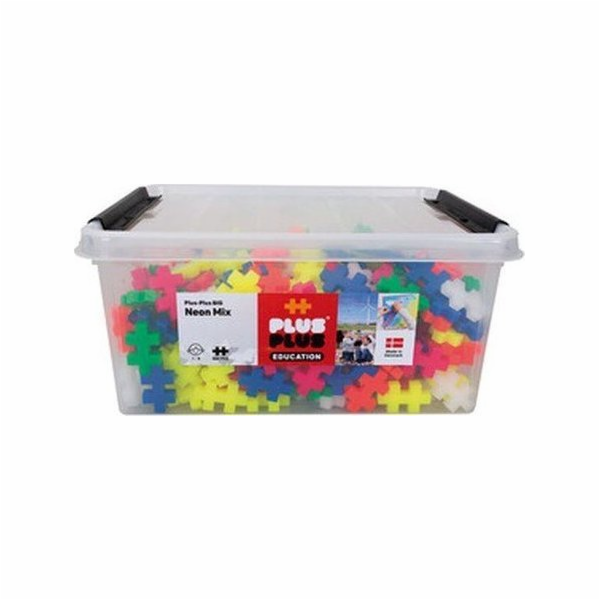 Plus Plus PLUS-PLUS VELKÝ MIX NEONOVÝCH BAREV - 400 PRVKŮ