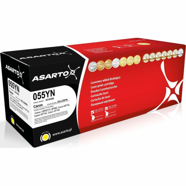 Náhradní žlutý toner Asarto CRG-055 (AS-LC55YN)
