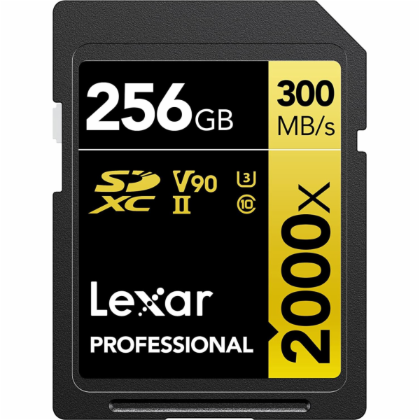 Profesionální karta Lexar 2000x SDXC 256 GB třída 10 UHS-...