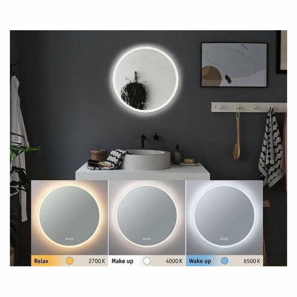 Mirror Paulmann Homespa Mirra Round IP44 LED Teplota tepl...
