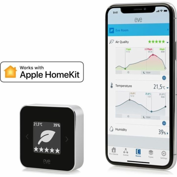 EVE Eve Room - monitor kvality vzduchu, teploty a vlhkost...