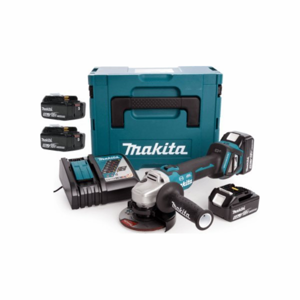 Makita Makita Grinder. FOLFIER ANGLE 18V 3x5.0AH DGA513RTJ