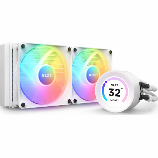 NZXT CPU water cooling Kraken Elite 240 RGB LCD White