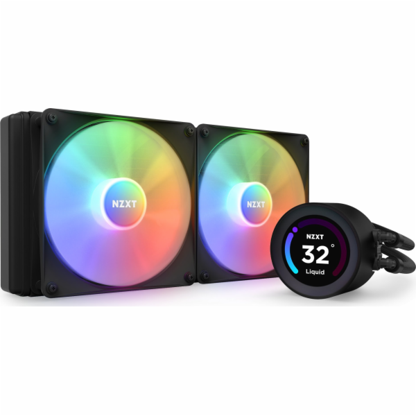 NZXT vodní chladič Kraken 280 ELITE RGB / 2x140mm RGB fan...