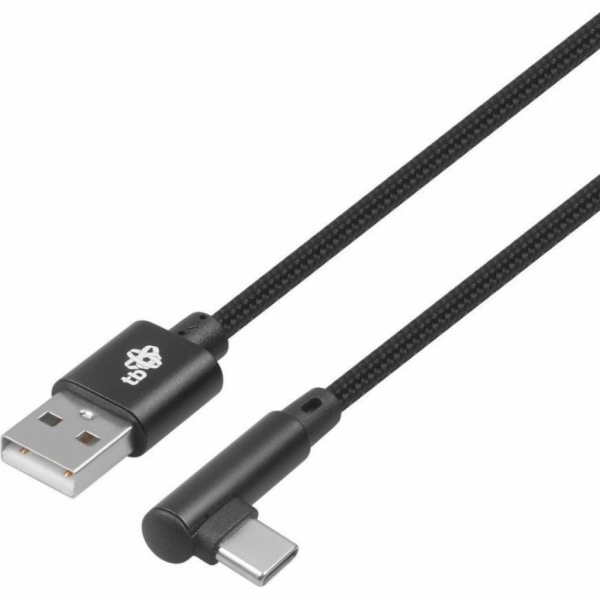 TB Touch USB-USB-C úhlový 1,5 černý kabel