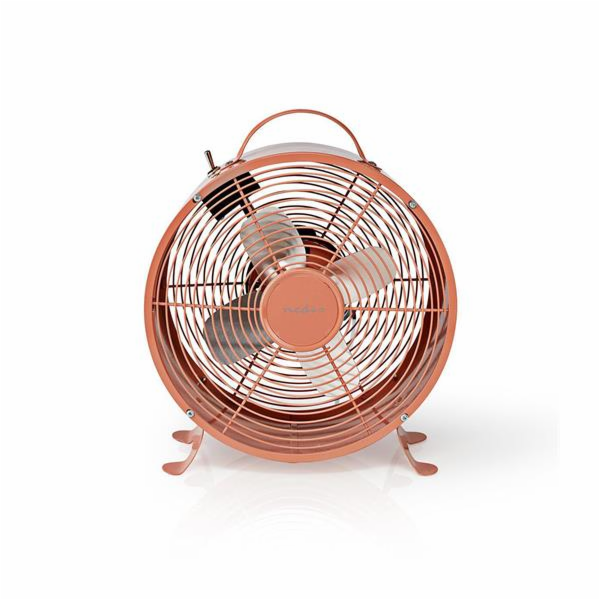 Ventilátor Nedis stolní FNCL10PK20 vintage růžová