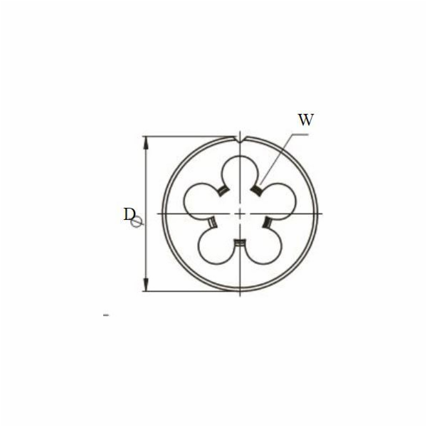 Fanar Die G 3/4 DIN-24231 (A) HSSE INOX (N2-188001-3135)