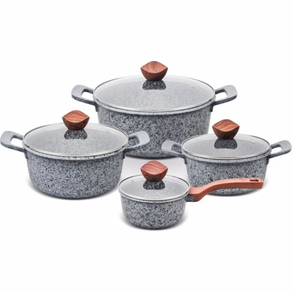 PROMIS Sada hrnců GRANITE, rendlík 16 cm, hrnce 20,24,28 ...