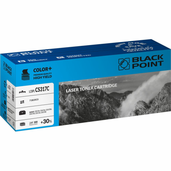 Náhradní toner pro černý bod LCBPLCS317C azurový 71B20C0 ...