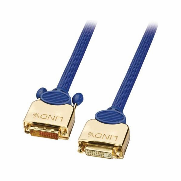 Lindy DVI-D - DVI-D kabel 3m modrý (37051)