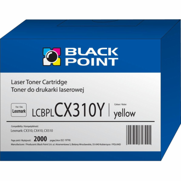 Toner Black Point LCBPLCX310Y Yellow Náhradní 80C2SY0 (BL...