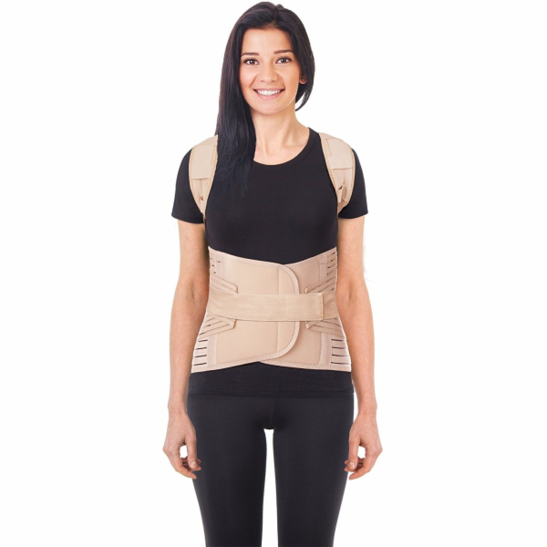 TOROS-GROUP Unisex korzet Lux černý velikost 3 (656P)