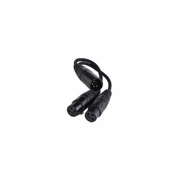 FuruTech -Adl XLR kabel - XLR X2 0,1 m černé