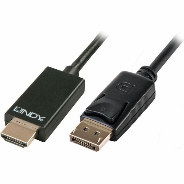 Lindy DisplayPort - HDMI kabel 2m černý (41717)