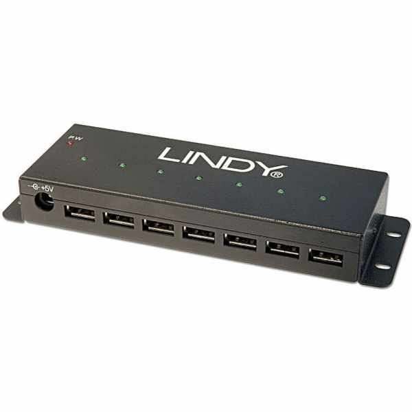 Lindy Industrial USB 2.0 Hub - Hub - 7 x USB 2.0