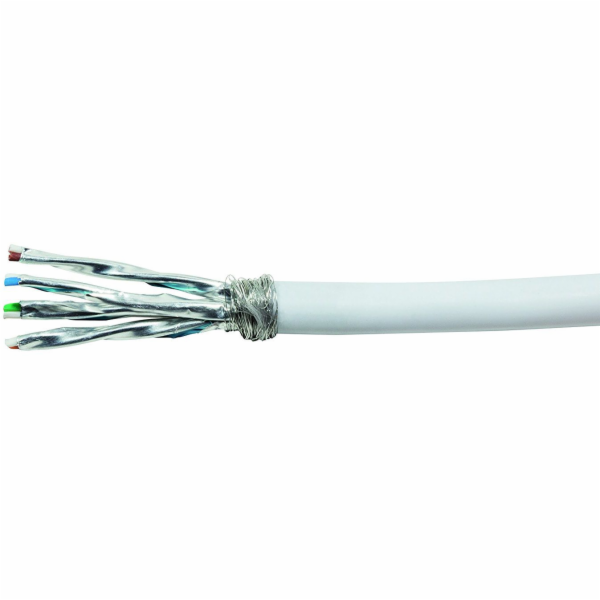 LogiLink S/FTP Cat.7 instalační kabel, LSOH, 100m, bílý (...