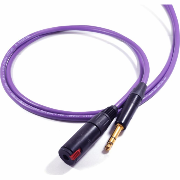 Melodika Jack 6,3mm - Jack 6,3mm kabel 1m fialový