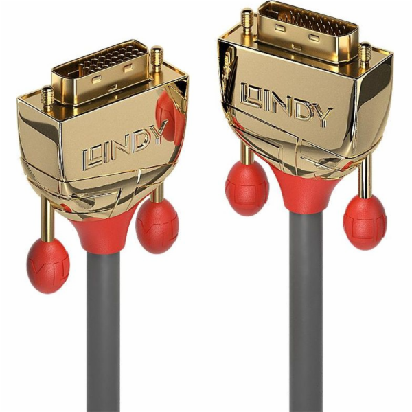 Lindy DVI-D - DVI-D kabel 0,5 m zlatý (36200)
