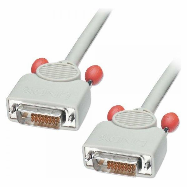 Lindy DVI-D - DVI-D kabel 7,5m bílý