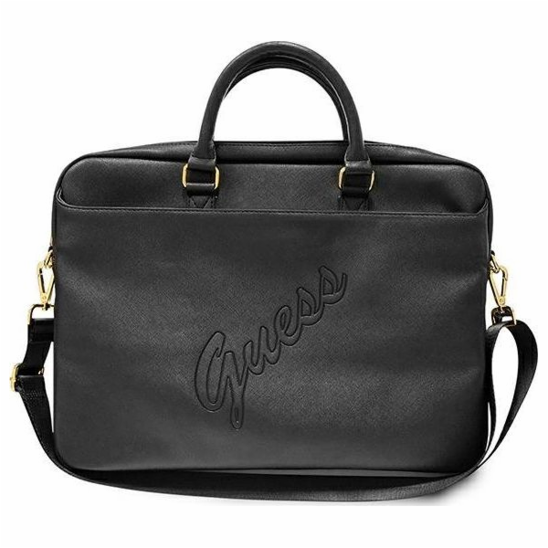 Guess GUCB15PUSASBK PU Saffiano Vintage Script Computer B...