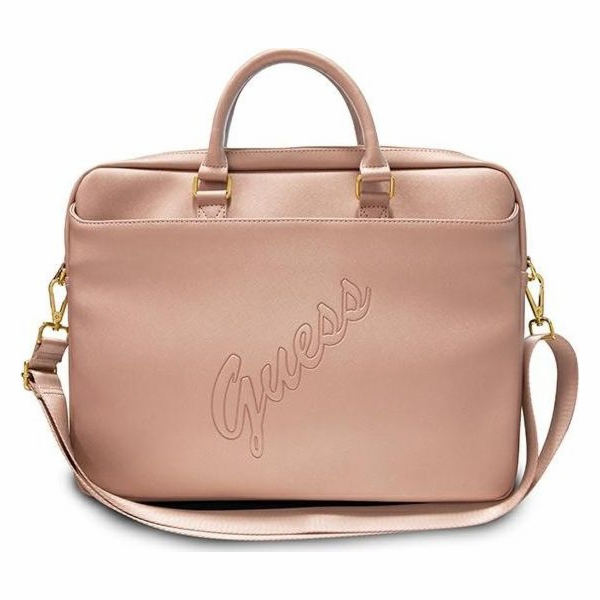 Hádej hádat taška Gucb15pusaspi 15 Pink/Pink Saffiano Script