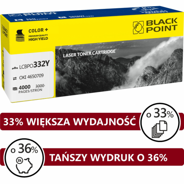 Náhradní toner Black Point LCBPOC332Y Yellow 46508709 (BL...