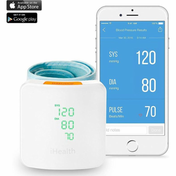 iHealth iHealth síťový monitor krevního tlaku na zápěstí ...