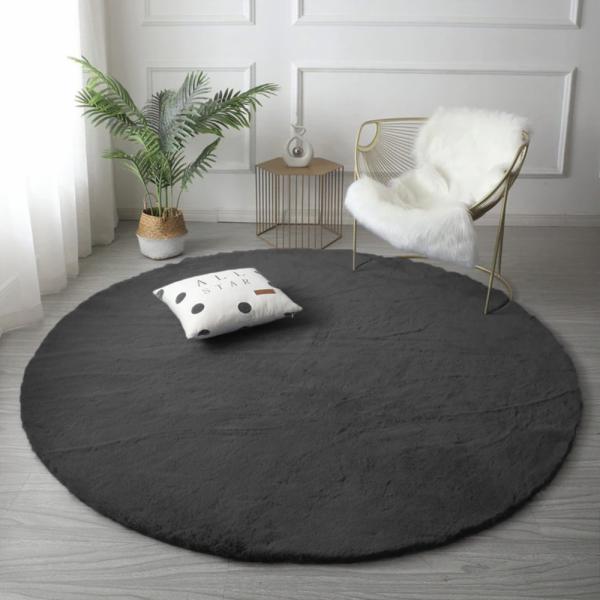 Strado Kulatý koberec Rabbit Strado 180x180 DeepGrey, uni...