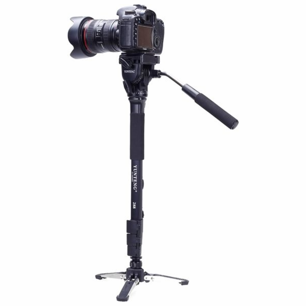 YUNTENG Monopod 2v1 s nohami a olejovou hlavou / Video / ...