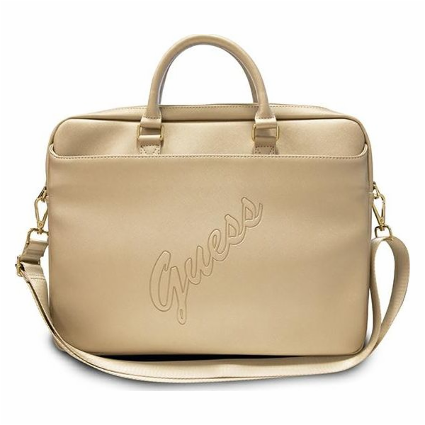 Hádej hádat bag Gucb15Pusaslg 15 Zloty/Gold Saffiano skript