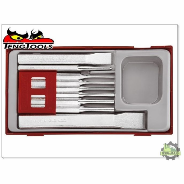 Teng Tools 9dílná sada dlát, průbojníků, průbojníků TTPC0...