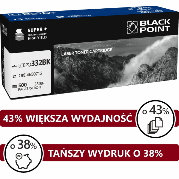 Toner Black Point LCBPOC332BK Černý náhradní 46508712 (BL...