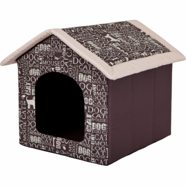 Hobbydog Buda s nápisy - hnědá R6