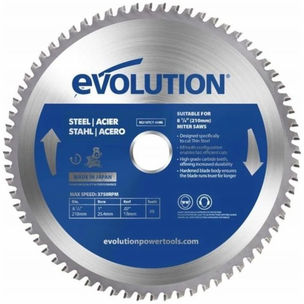 Evolution TCT ocelový řezací pilový kotouč 210mm / 50z pr...