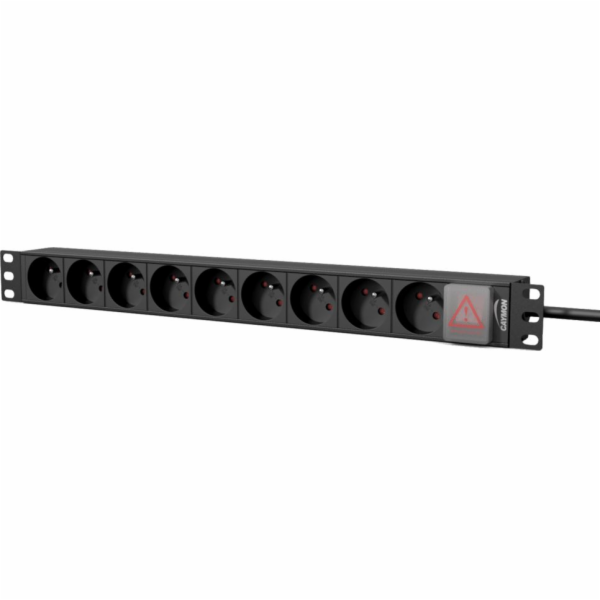 Caymon Power strip 19 9x French Type E 2,5 m s vypínačem ...