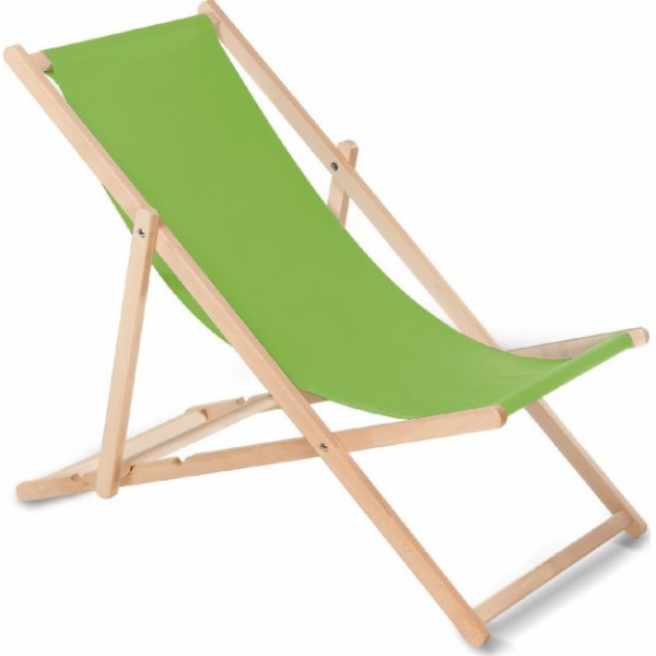GreenBlue Klasické bukové lehátko GreenBlue GB183 hrášek