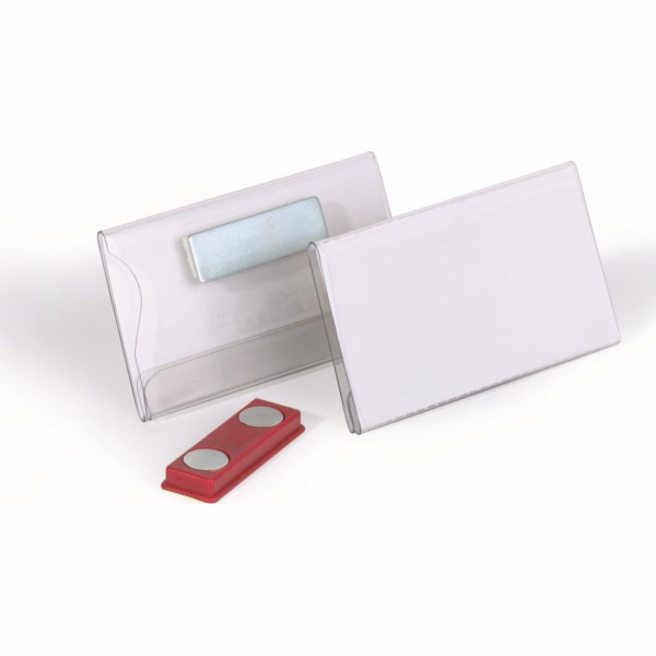 Odolný DURABLE Namensschild m Magnet 40x75mm 25erPck transp