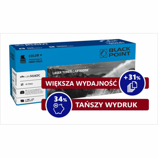 Černý toner LCBPH541ACFC azurová náhradní CF541A (BLHCF54...