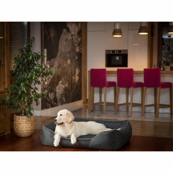 Hobbydog Comfort Bed, černá, ekologická, velikost XXXL