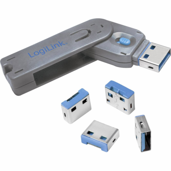 LogiLink USB-C blokátor portů 1xklíč a 4xzámky (AU0052)